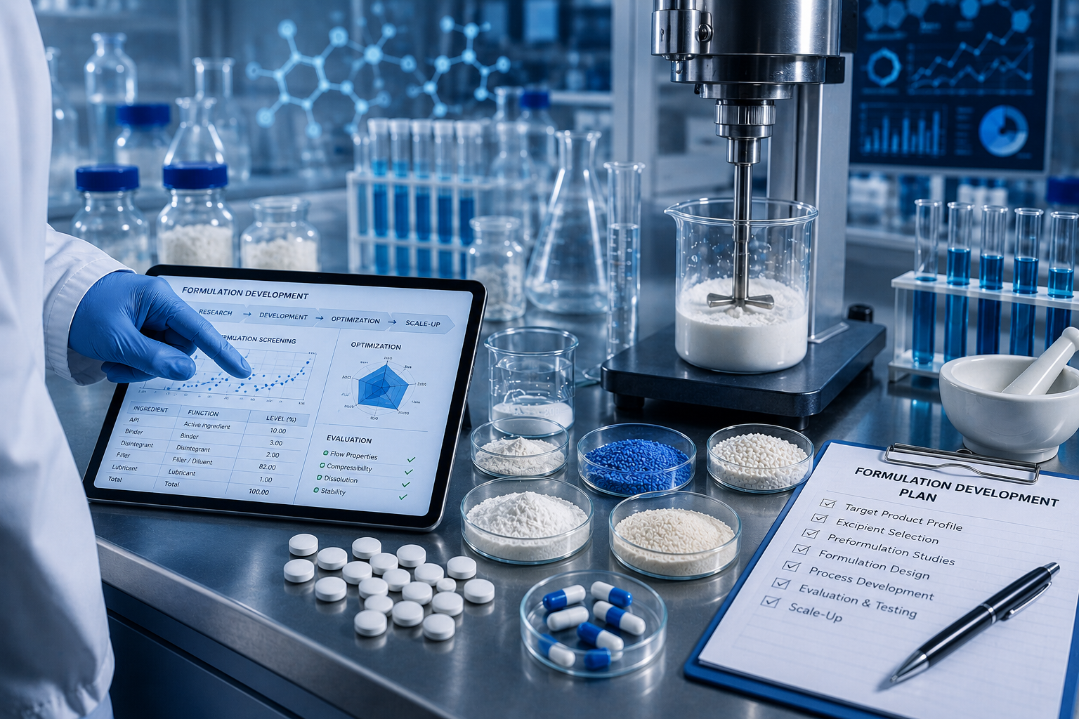 Formulation development dosage platforms